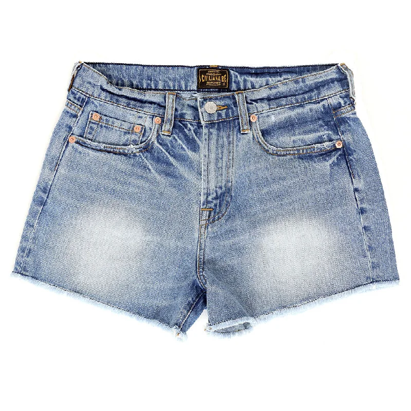 12.4 oz Denim Shorty Shorts - Rincon Wash