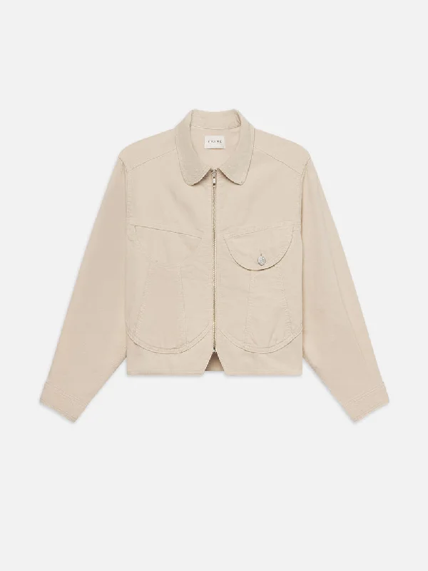 Corduroy Heart Jacket -- Ecru