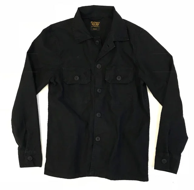 2 Pockets Cotton Erika Jacket - Sharp Black