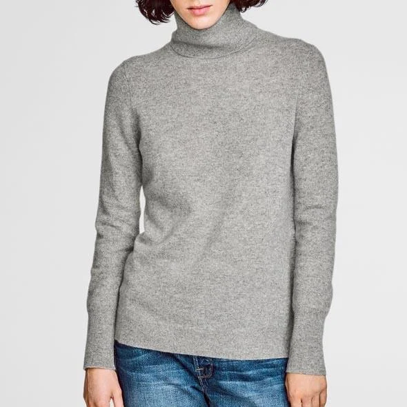 Essential Turtleneck (Heather Grey)