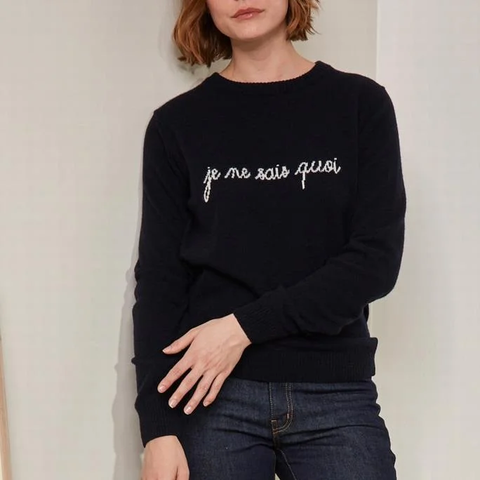 Je Ne Sais Quois Sweater (Navy)