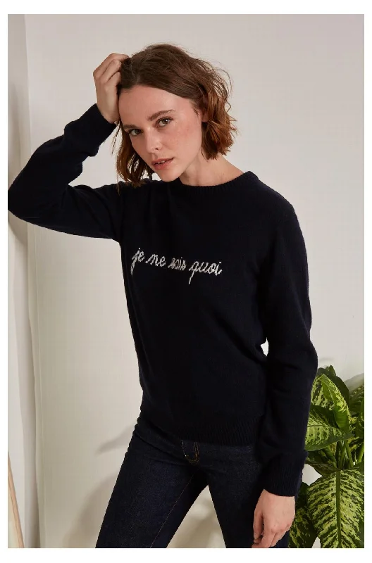 Je Ne Sais Quois Sweater (Navy)