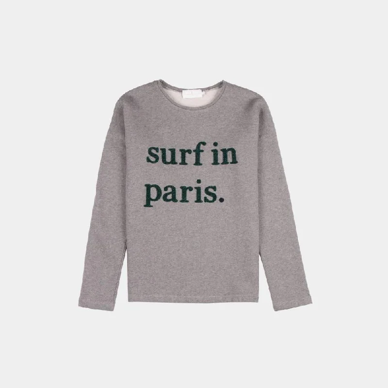 Surf in Paris Sweater (Medium Grey)