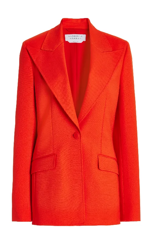 Leiva Blazer in Tonic Orange Sportswear Wool